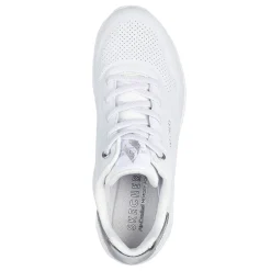 Fashion & Street*Skechers Women's Street, Uno-Shimmer Away Sneaker White Silver