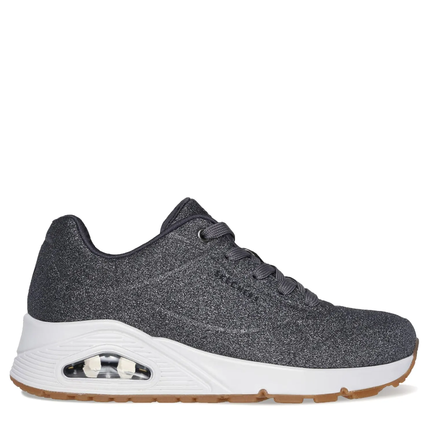 Fashion & Street*Skechers Women's Street, Uno - Glitter Bomb Sneaker Pewter