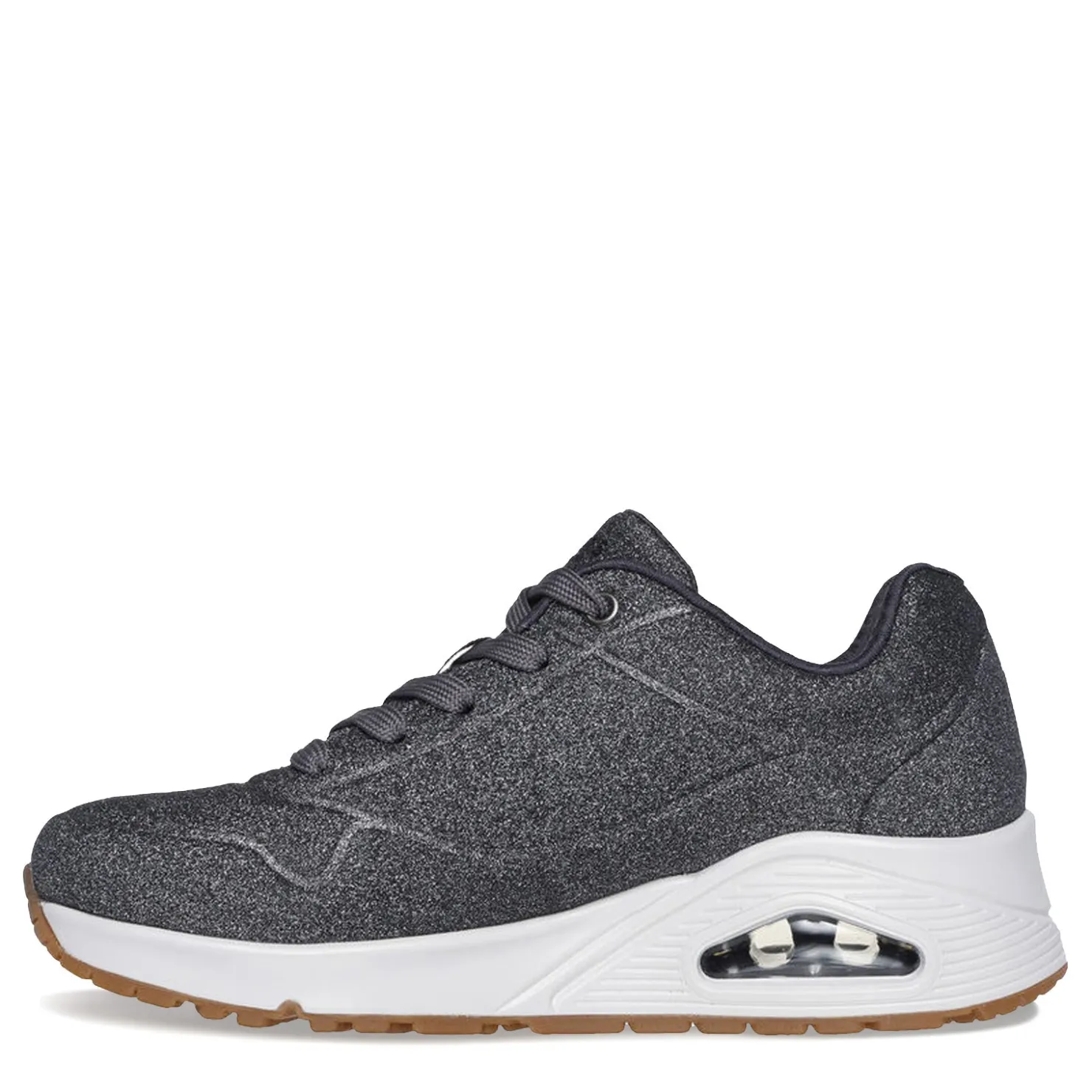 Fashion & Street*Skechers Women's Street, Uno - Glitter Bomb Sneaker Pewter
