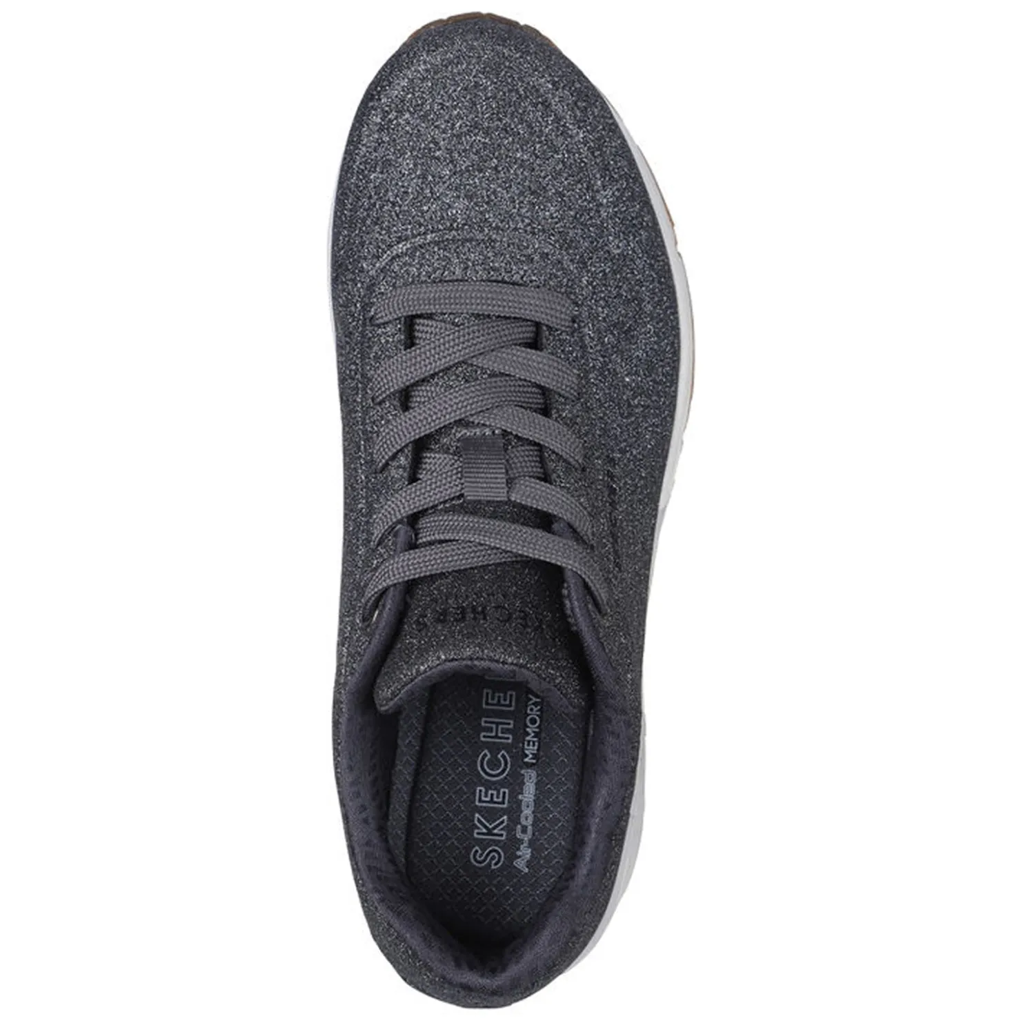 Fashion & Street*Skechers Women's Street, Uno - Glitter Bomb Sneaker Pewter