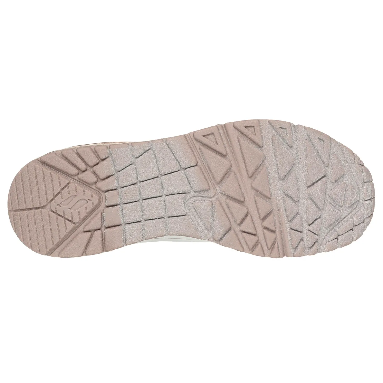 Fashion & Street*Skechers Women's Street, Uno - Cool Heels Sneaker White / Rose Gold