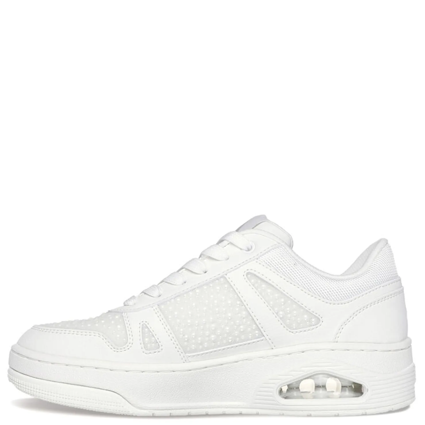 Fashion & Street*Skechers Women's Street, Uno Court - Opulent Pearls Sneaker White