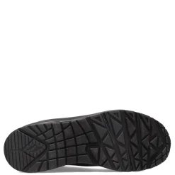 Walking*Skechers Women's Street, Uno - Stand on Air Sneaker - Wide Width Solid Black