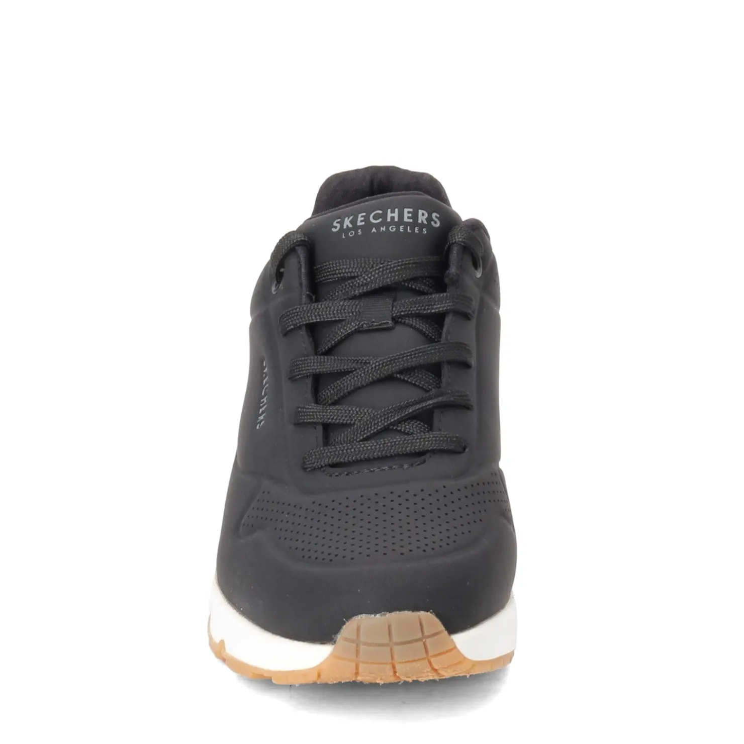 Fashion & Street*Skechers Women's Street, Uno - Stand on Air Sneaker - Wide Width Black/White
