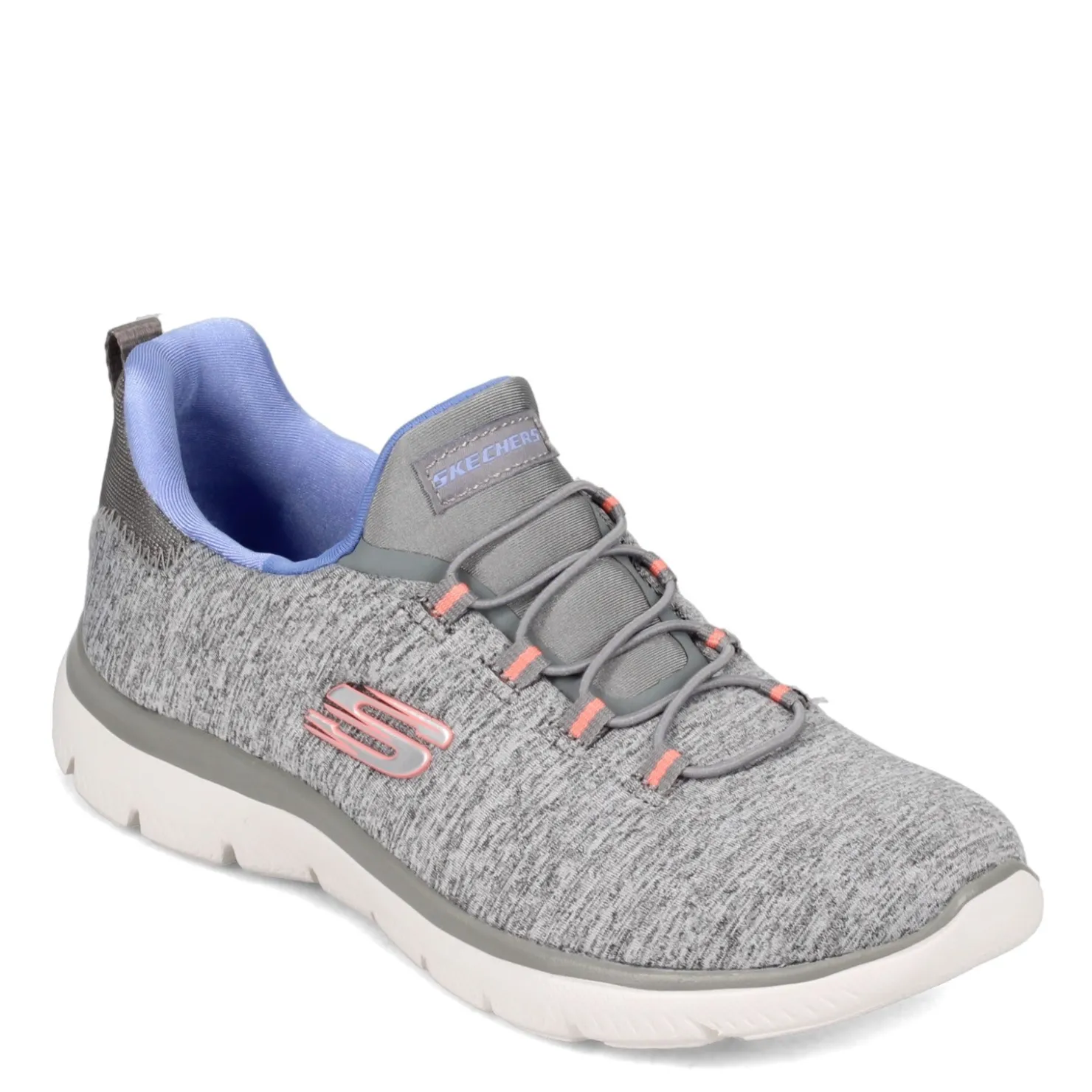 Walking*Skechers Women's , Summits - Quick Getaway Sneaker Grey Blue