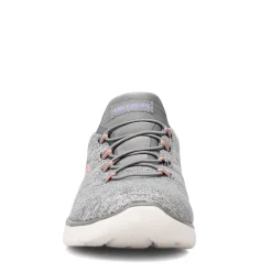 Walking*Skechers Women's , Summits - Quick Getaway Sneaker Grey Blue