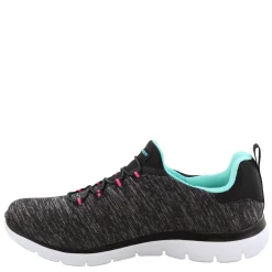 Walking*Skechers Women's , Summits - Quick Getaway - Wide Width Black / Blue