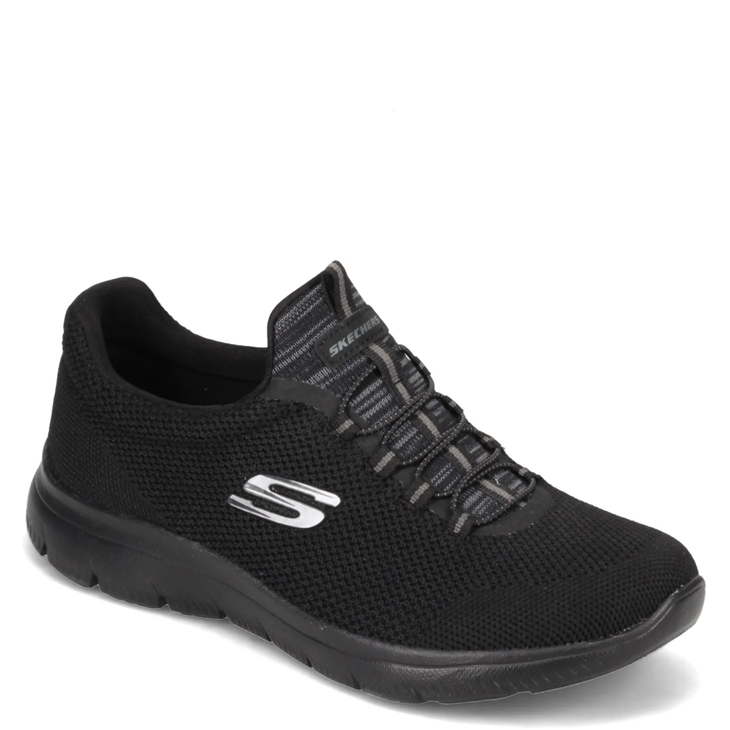 Walking*Skechers Women's , Summits - Cool Classic Sneaker - Wide Width Black