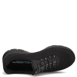 Walking*Skechers Women's , Summits - Cool Classic Sneaker - Wide Width Black