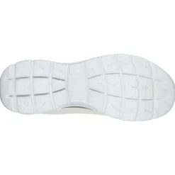 Walking*Skechers Women's , Summits - Cool Classic Sneaker - Wide Width White Silver