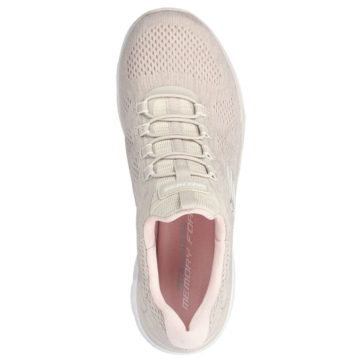 Walking*Skechers Women's , Summits - Fun Flair Sneaker Taupe / Light Pink