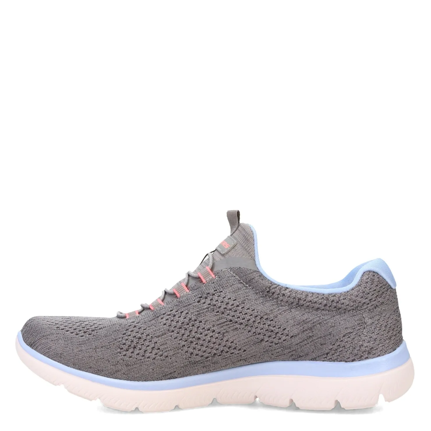 Walking*Skechers Women's , Summits - Fun Flair Sneaker - Wide Width Grey Multi