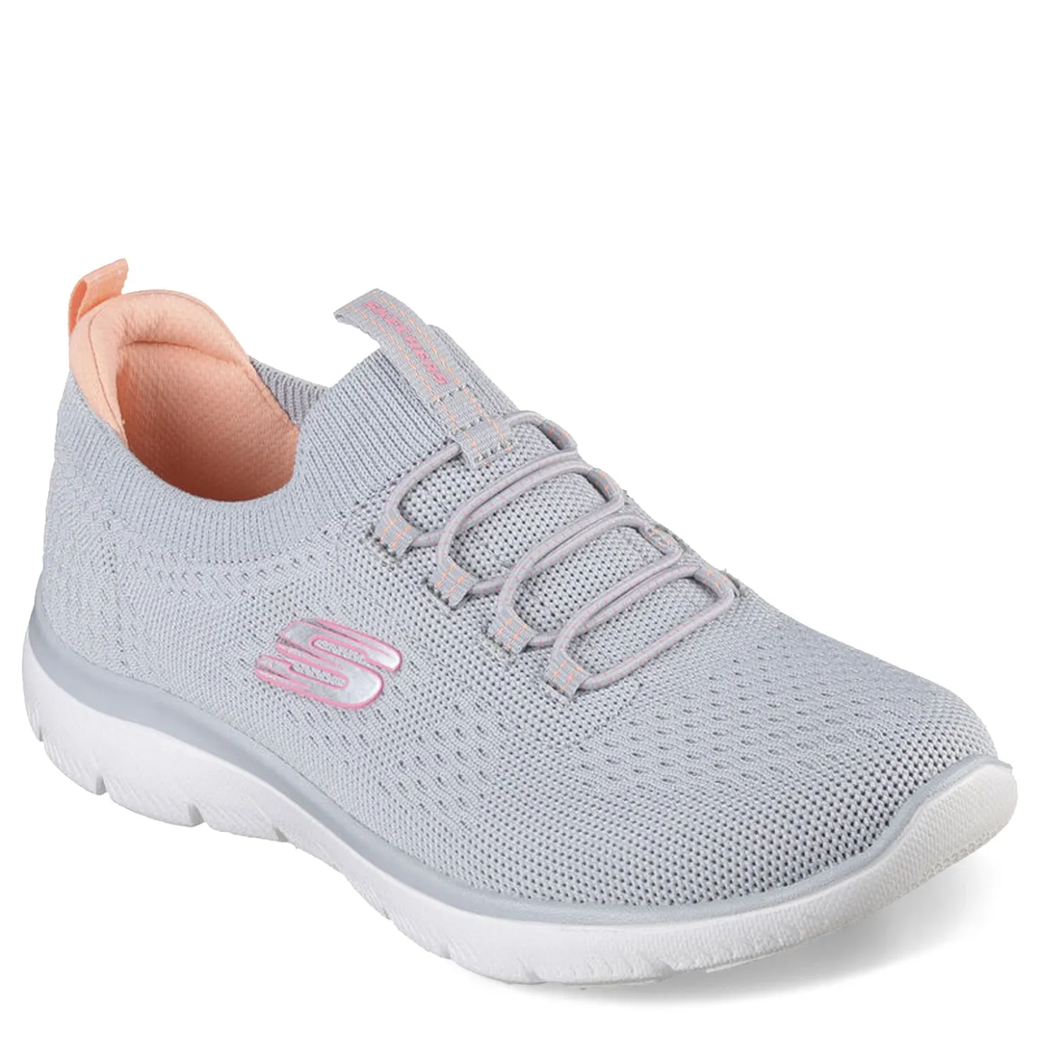 Walking*Skechers Women's , Summits - Top Player Sneaker - Wide Width Gray