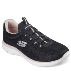 Walking*Skechers Women's , Summits - Artistry Chic Sneaker Black Pink