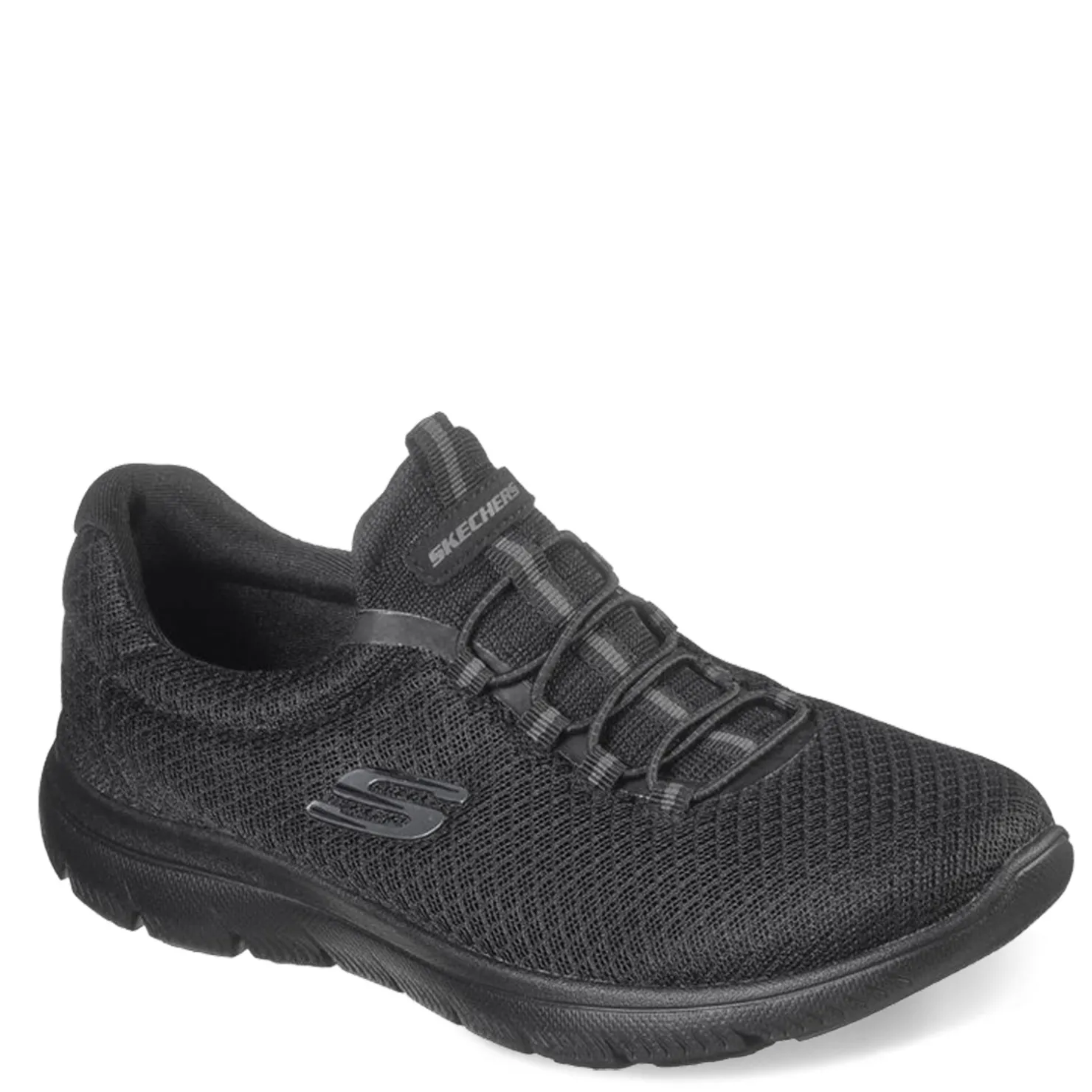 Fashion & Street*Skechers Women's , Summits Slip on Sneakers Black