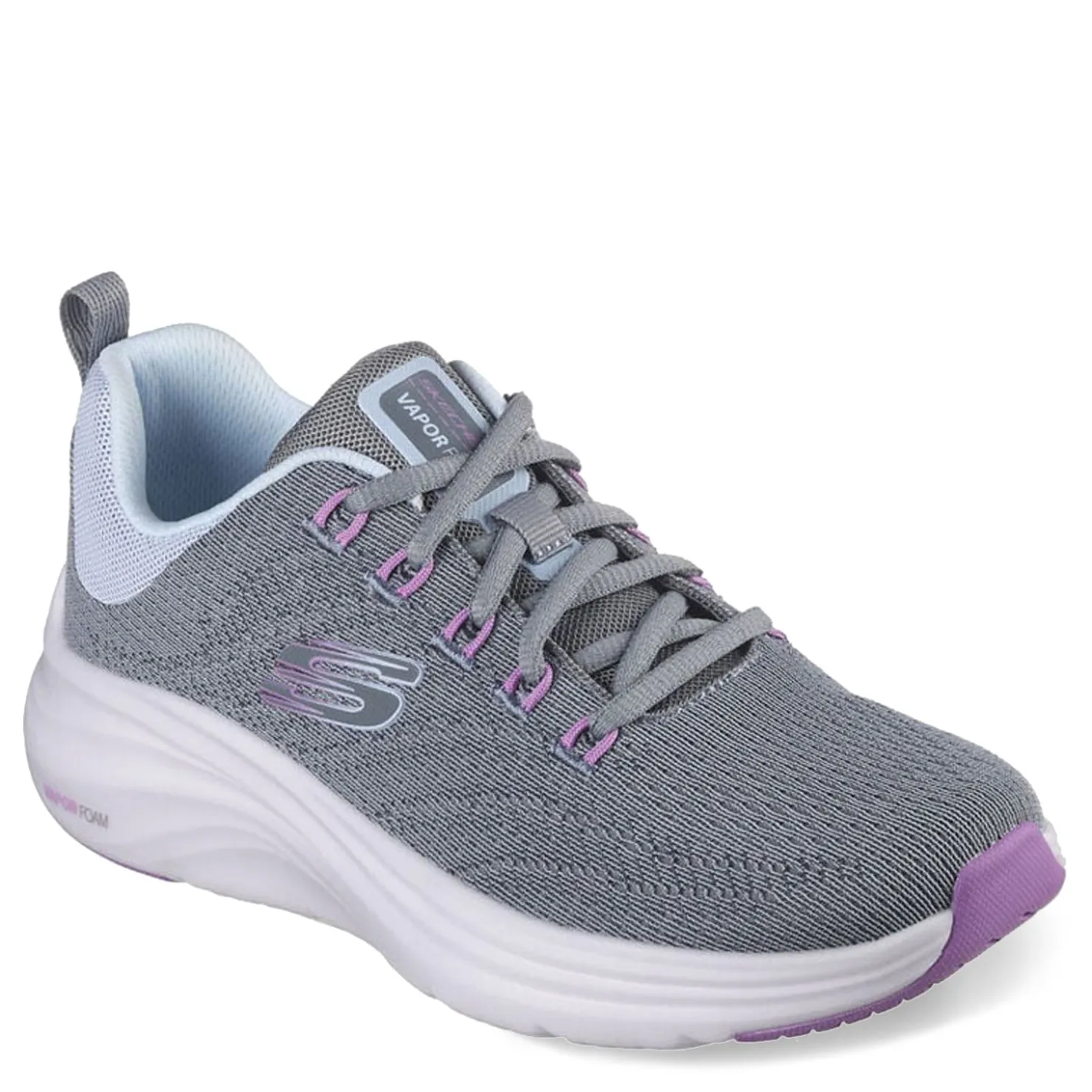 Walking*Skechers Women's , Vapor Foam Sneaker Gray Light Blue Multi