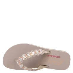 Flip Flops*Skechers Women's , Vinyasa - Happy Spring Sandal Taupe