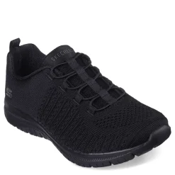 Walking*Skechers Women's , Virtue Sneaker - Wide Width Solid Black