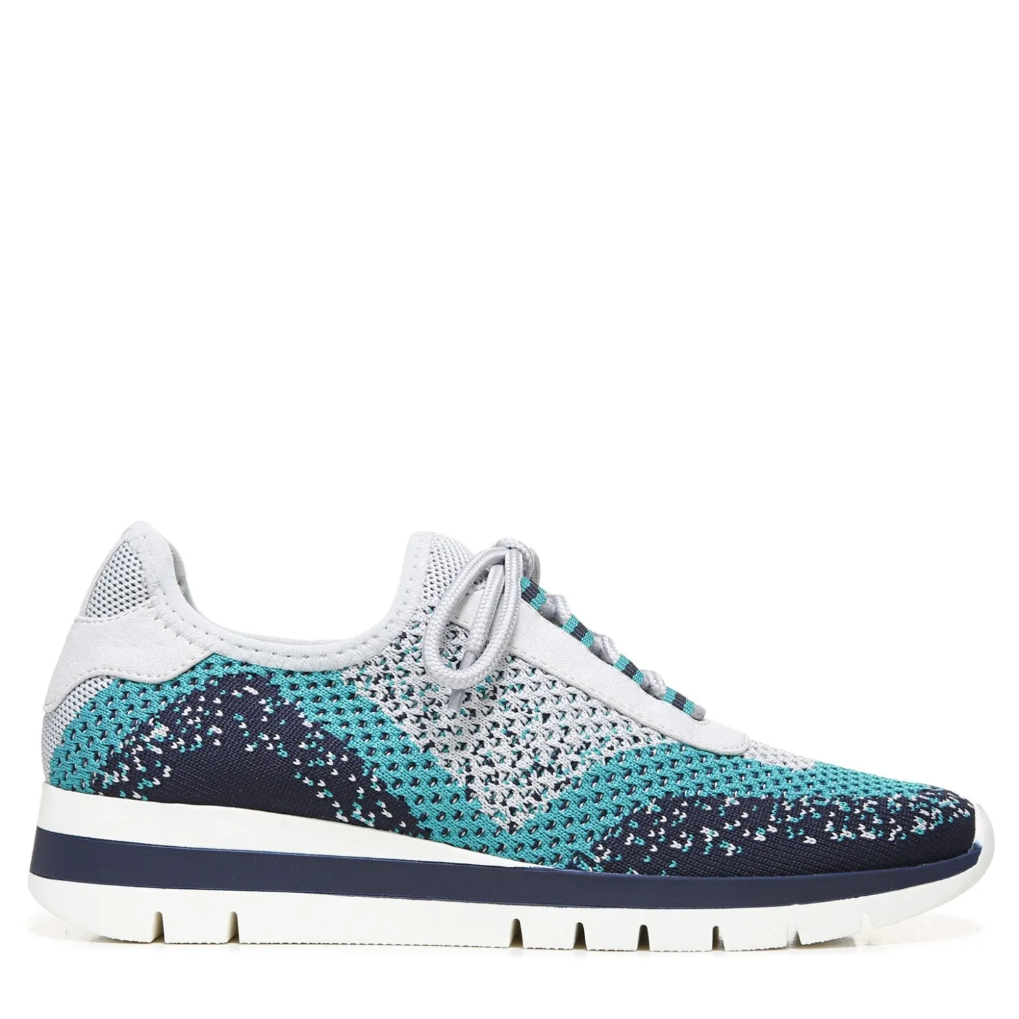 Fashion & Street*SOUL Naturalizer Women's , Charlie-Knit Slip-On Sneaker Grey Turquoise
