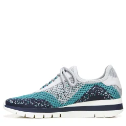 Fashion & Street*SOUL Naturalizer Women's , Charlie-Knit Slip-On Sneaker Grey Turquoise