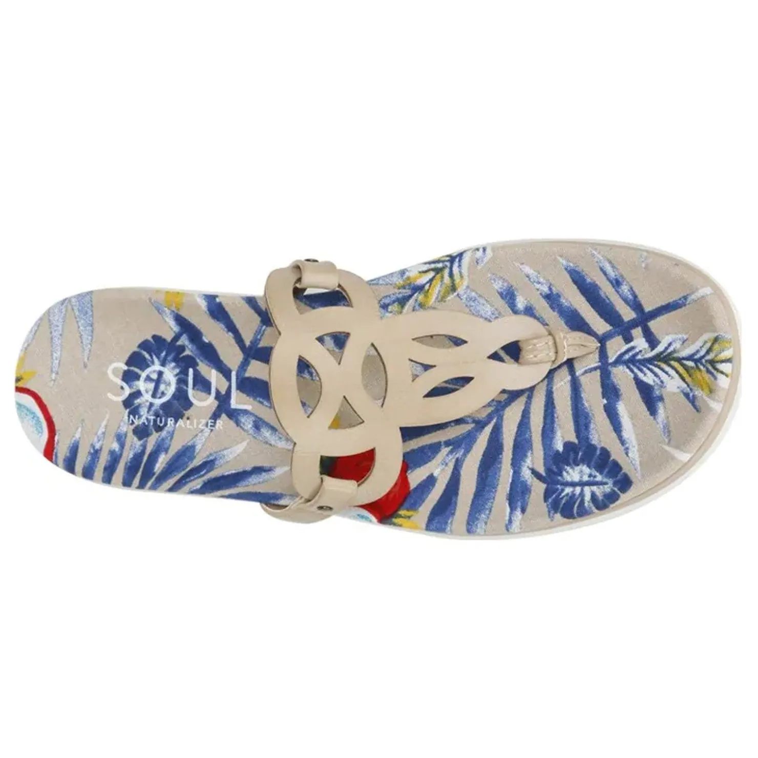 Flip Flops*SOUL Naturalizer Women's , Janice Sandal Bone