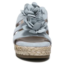 Wedges*SOUL Naturalizer Women's , Oodles Flower Sandal Sky Blue