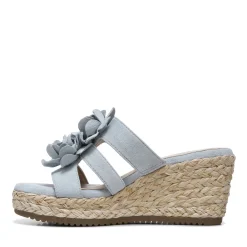 Wedges*SOUL Naturalizer Women's , Oodles Flower Sandal Sky Blue
