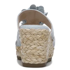 Wedges*SOUL Naturalizer Women's , Oodles Flower Sandal Sky Blue