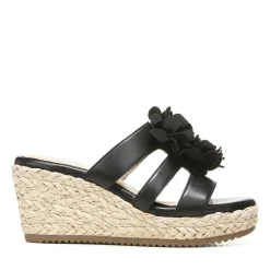 Wedges*SOUL Naturalizer Women's , Oodles Flower Sandal Black