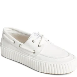 Fashion & Street*Sperry Women's , Pier Wave Boat Platform Sneaker White