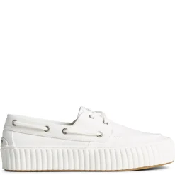 Fashion & Street*Sperry Women's , Pier Wave Boat Platform Sneaker White
