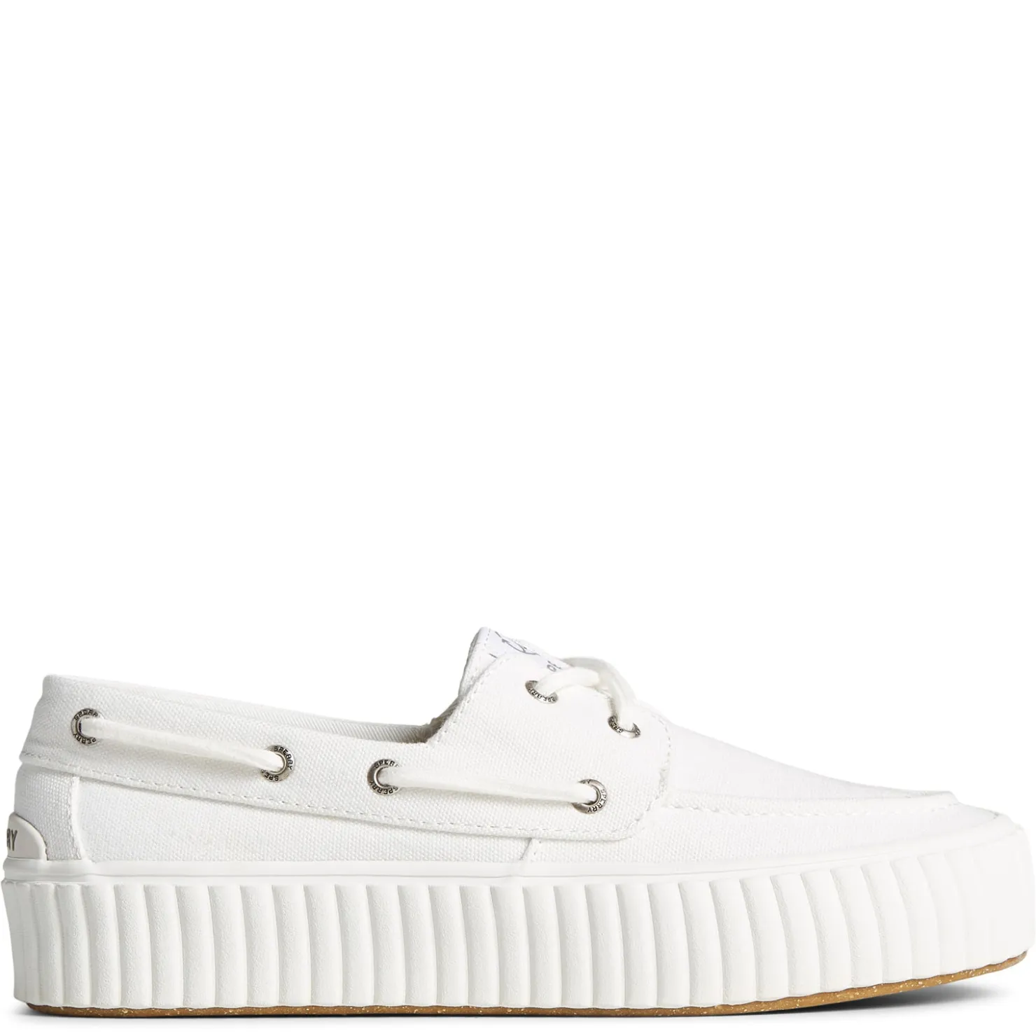 Fashion & Street*Sperry Women's , Pier Wave Boat Platform Sneaker White