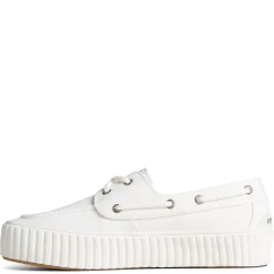 Fashion & Street*Sperry Women's , Pier Wave Boat Platform Sneaker White