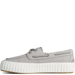 Fashion & Street*Sperry Women's , Pier Wave Boat Platform Sneaker Grey