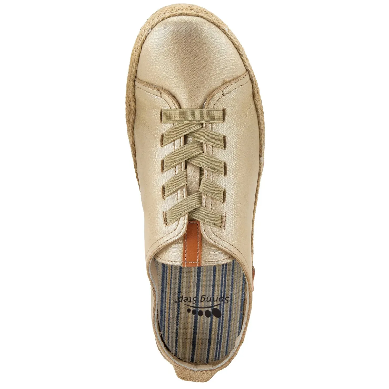 Fashion & Street*Spring Step Women's , Eloya Sneaker Gold Metallic