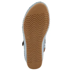 Wedges*Spring Step Women's , Santonio Sandal Blue