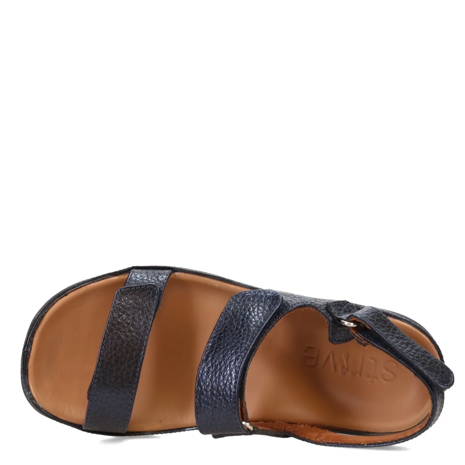 Footbed Sandals*Strive Women's , Kona Sandal Navy Metallic