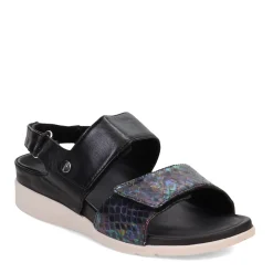 Footbed Sandals*Strive Women's , Riviera Sandal Black