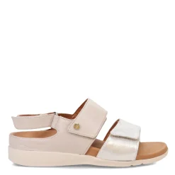 Footbed Sandals*Strive Women's , Riviera Sandal Silver/Stone