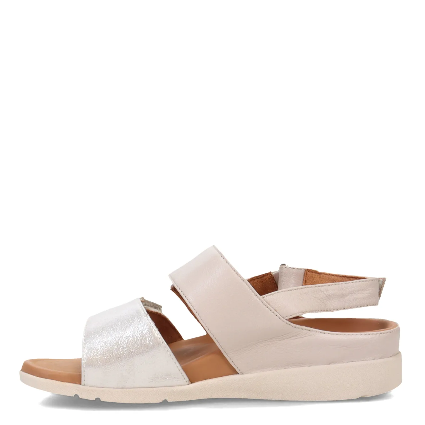 Footbed Sandals*Strive Women's , Riviera Sandal Silver/Stone