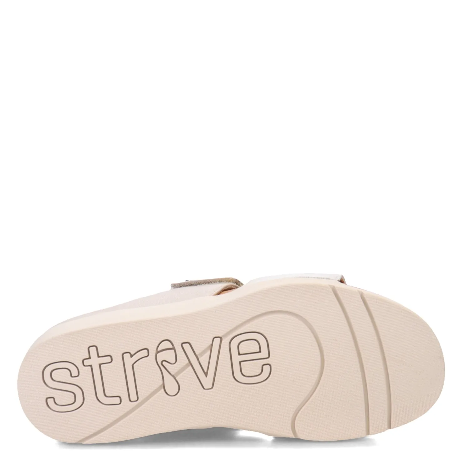 Footbed Sandals*Strive Women's , Riviera Sandal Silver/Stone