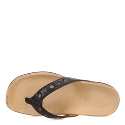 Footbed Sandals*Strive Women's , Saria Sandal Black