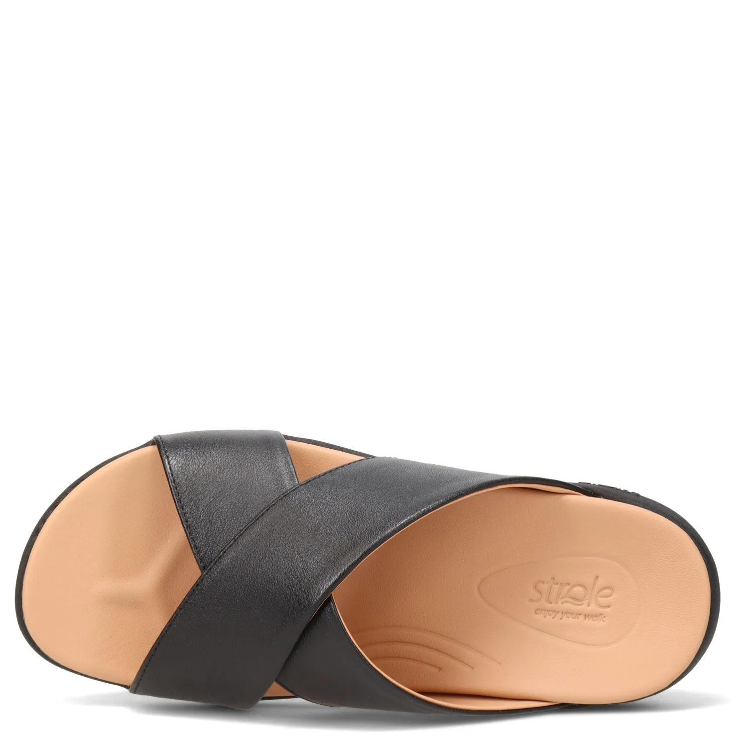 Footbed Sandals*Strole Women's , Delta Sandal Black