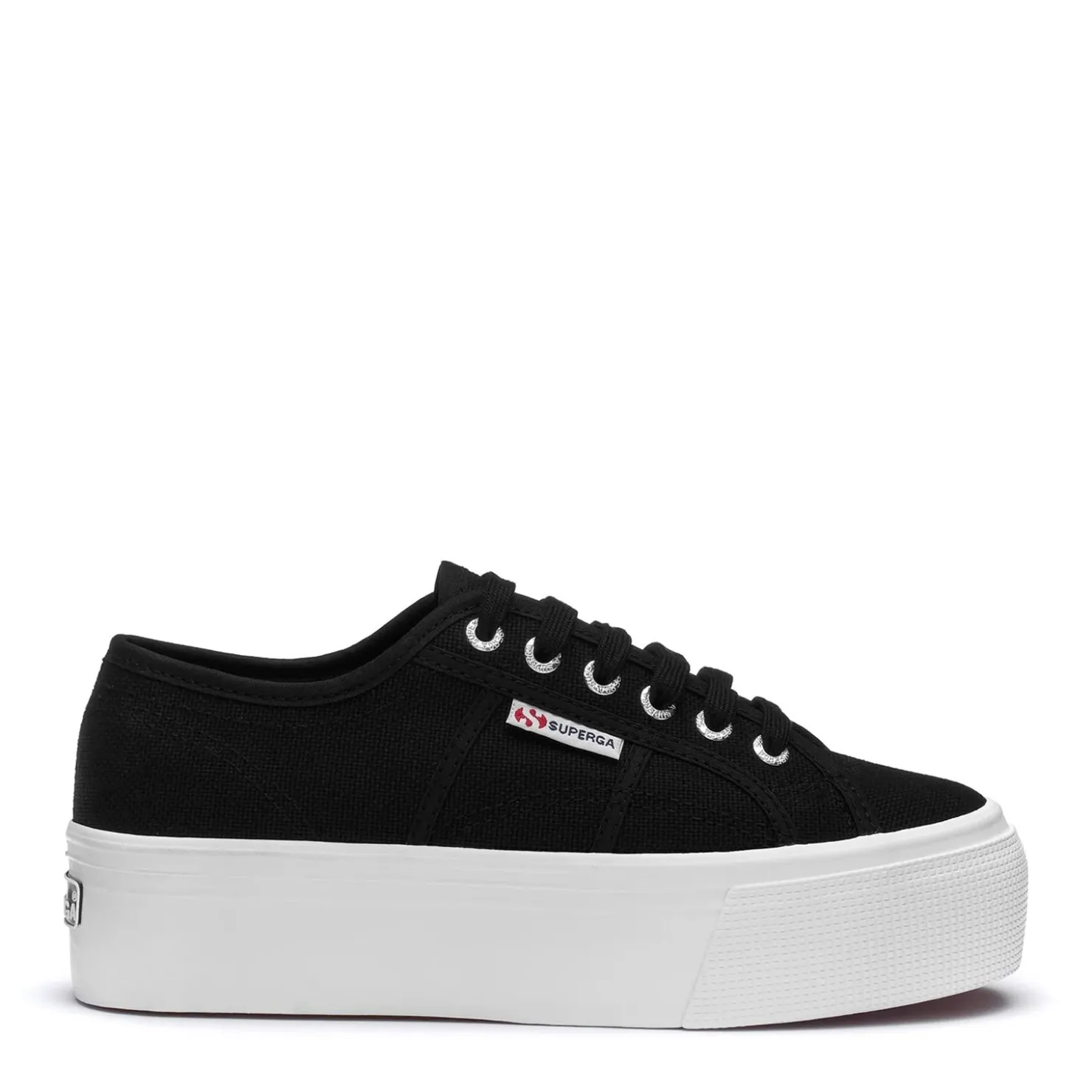 Fashion & Street*Superga Women's , 2790 Platform Sneaker Black White
