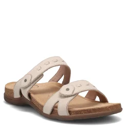 Footbed Sandals*Taos Women's , Bandalero Sandal Stone Nubuck