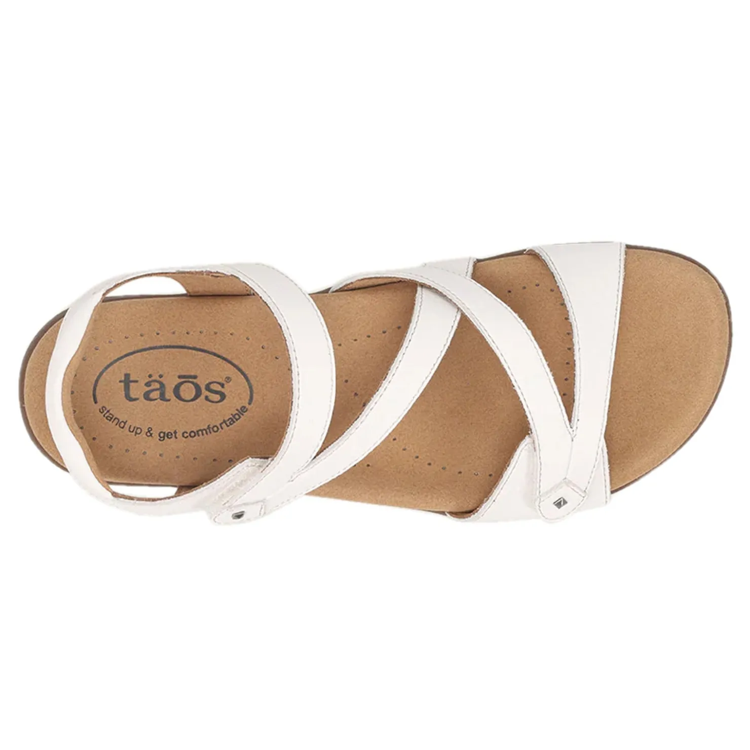 Footbed Sandals*Taos Women's , Big Time Sandal White