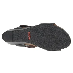 Footbed Sandals*Taos Women's , Carousel 3 Sandal Black