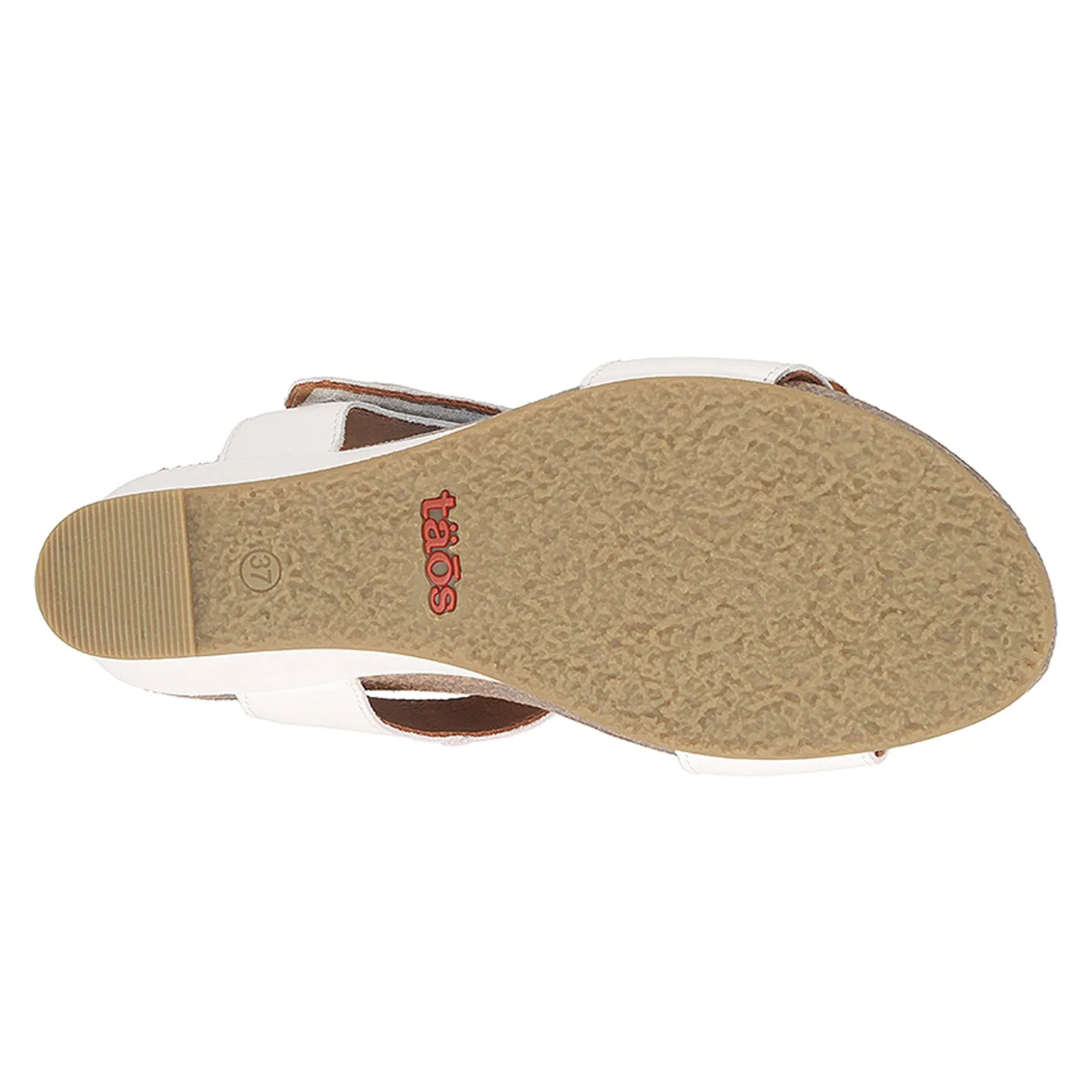 Footbed Sandals*Taos Women's , Carousel 3 Sandal White