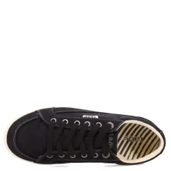 Walking*Taos Women's , Moc Star 2 Sneaker Black Distressed