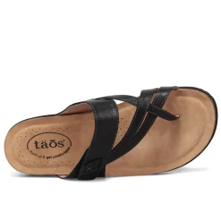 Footbed Sandals*Taos Women's , Perfect Sandal Black